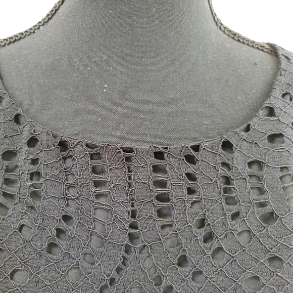 J Crew Dress Black Lace Formal Sheath Dress Size 2 NWT - Picture 5 of 8